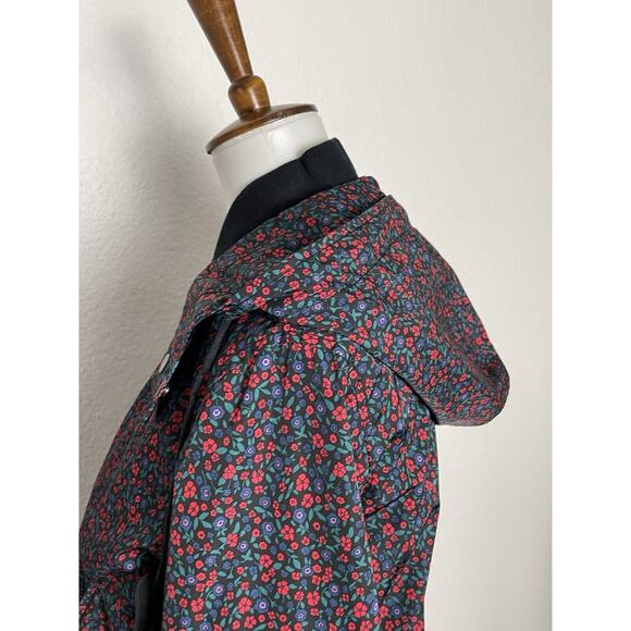 Coach Jacket Hoodie Bomber Varsity Multicolor Floral Windbreaker - Picture 12 of 15